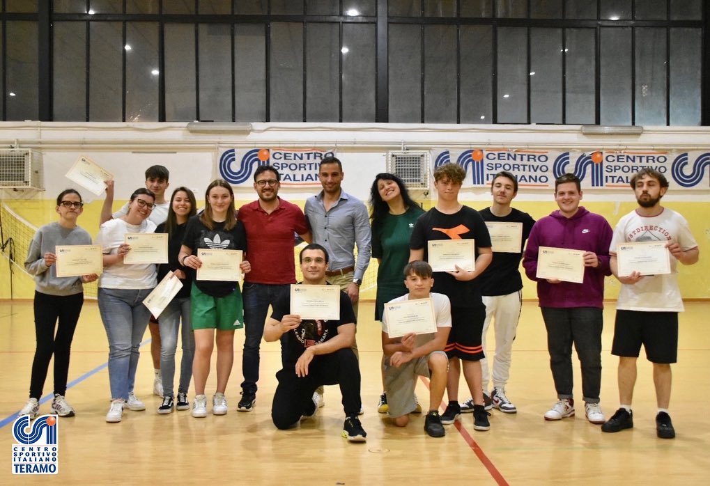 Formazione CSI: consegnati gli attestati a 18 giovani animatori sportivi