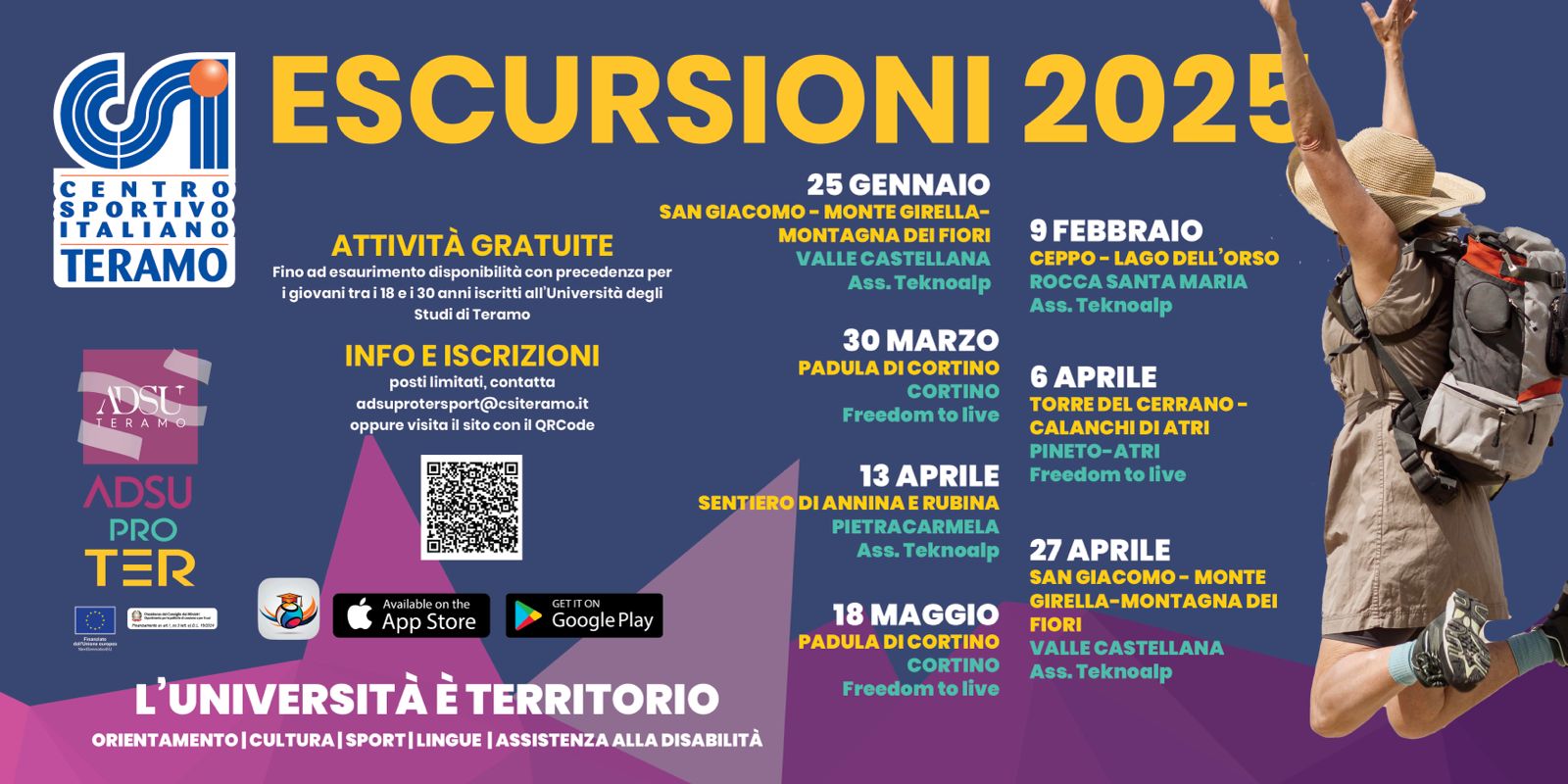 Avventura e natura con il CSI: ecco il Calendario 2025 delle Escursioni Adsu Pro Ter