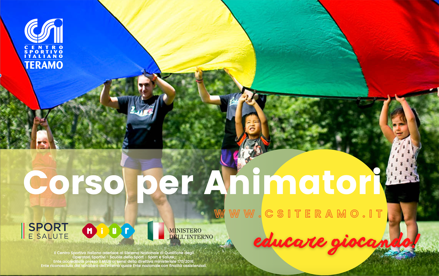 Al via il corso per educatori sportivi CSI: l'inizativa formativa apre ad opportunità immediate