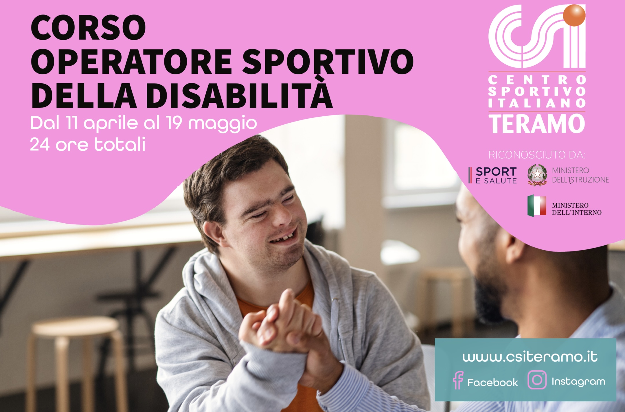 Disabilità e sport: ad aprile lo start del corso CSI che forma gli operatori 