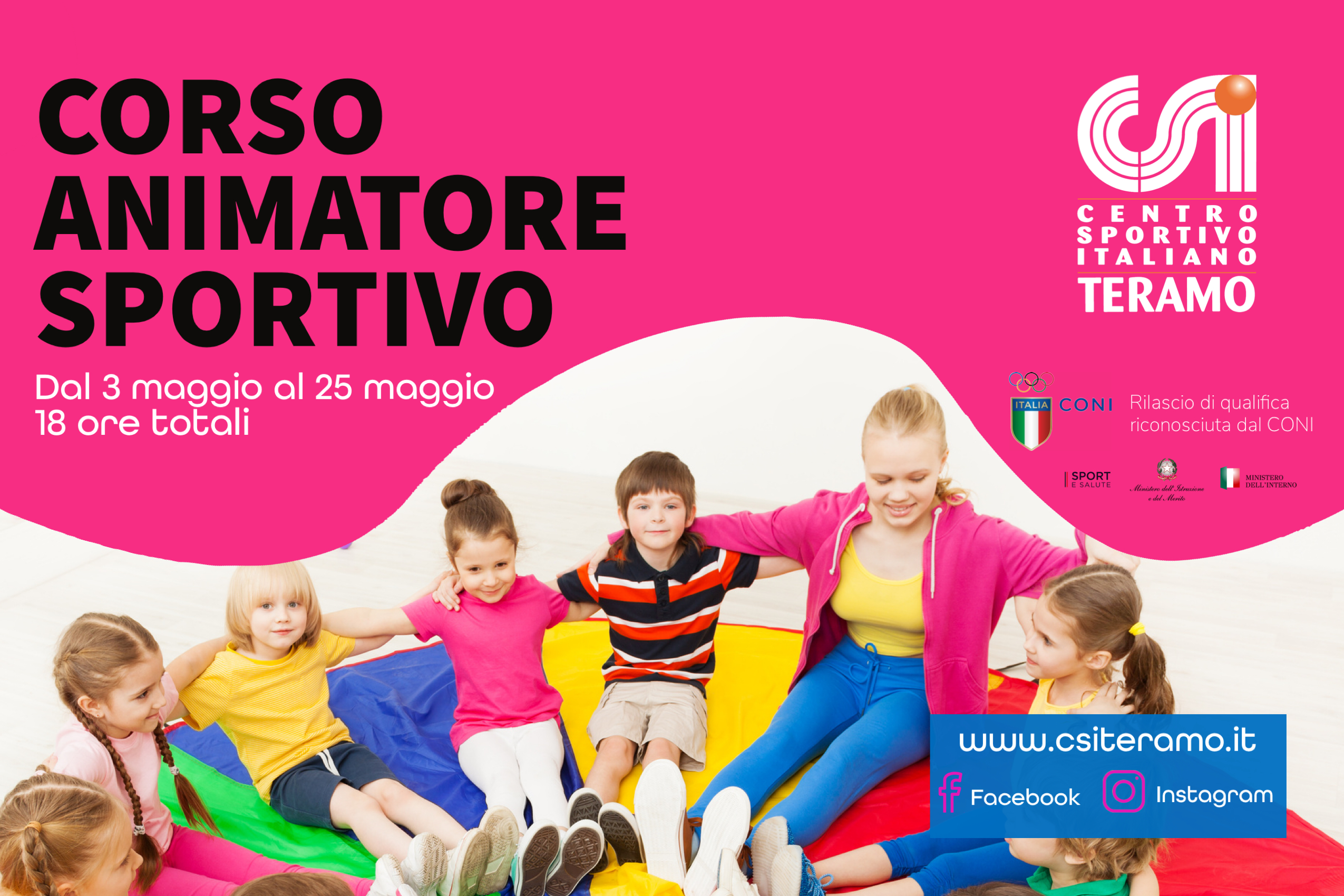 Animatori Sportivi: a maggio la formazione che apre a tante opportunità!