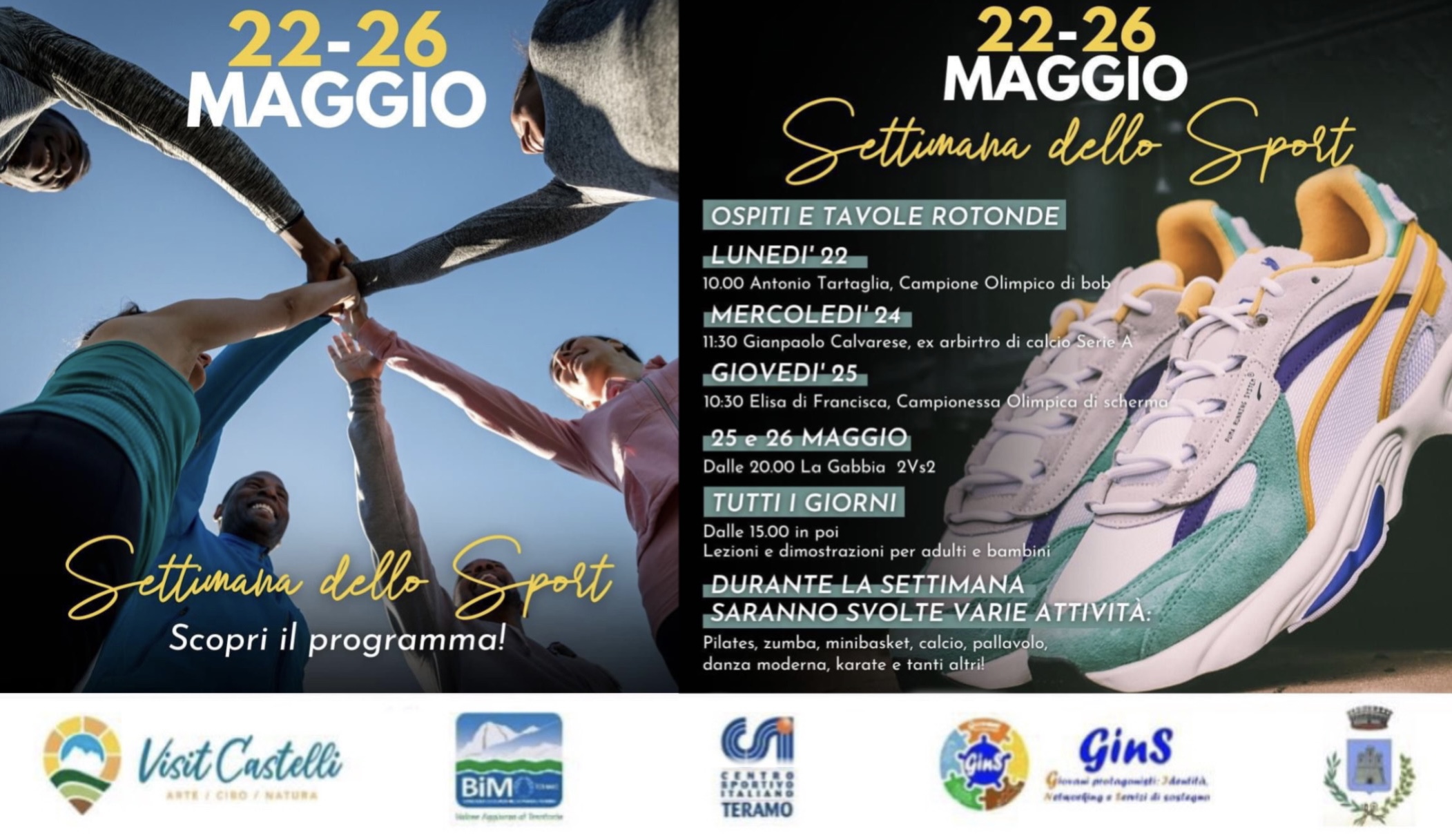 Arriva la 1ª Settimana dello sport a Castelli!