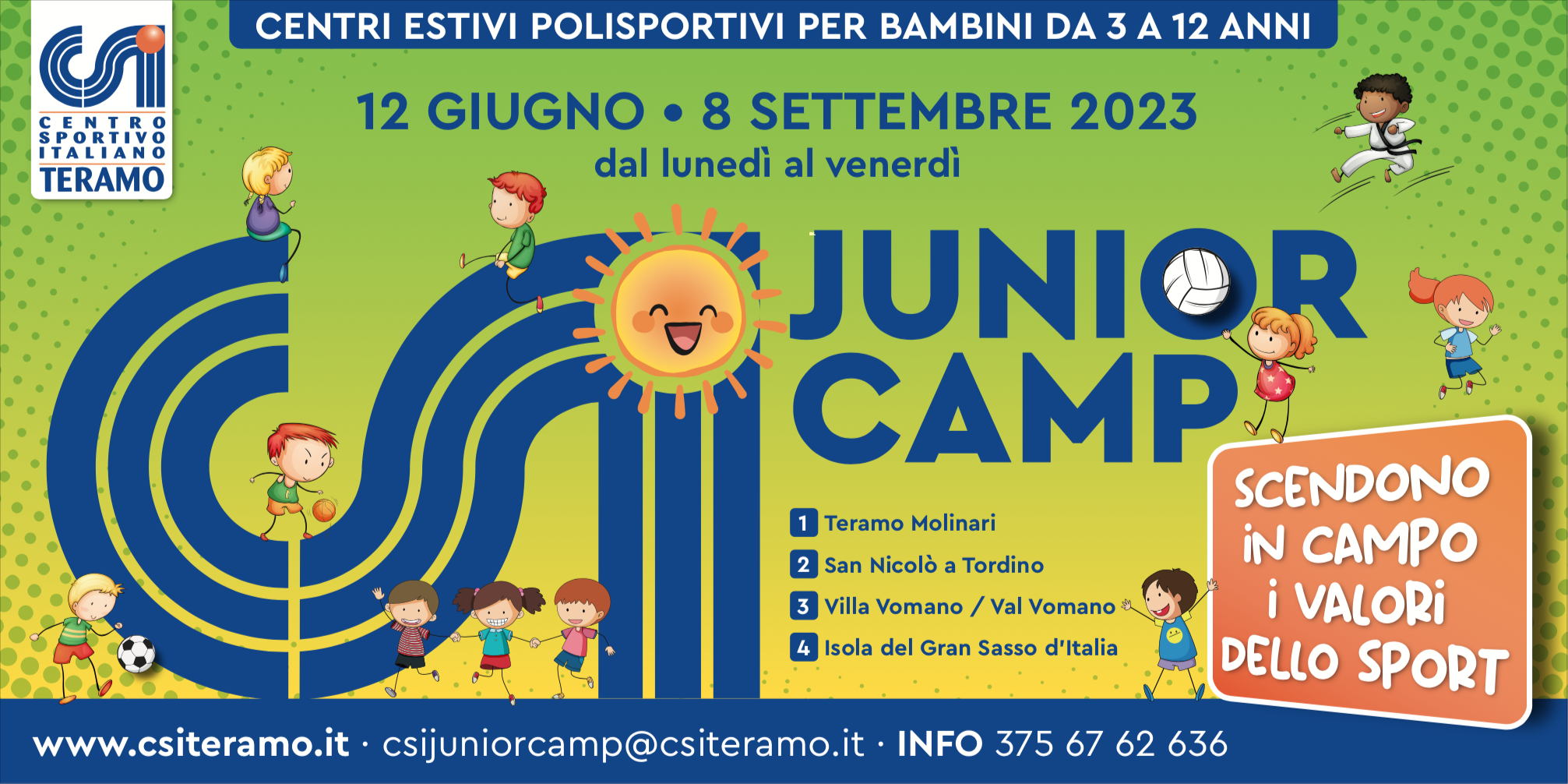 CSI Junior Camp: un'estate di divertimento è alle porte!