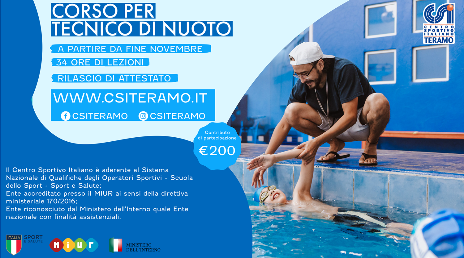 Corso per tecnici di nuoto: in piscina per educare   